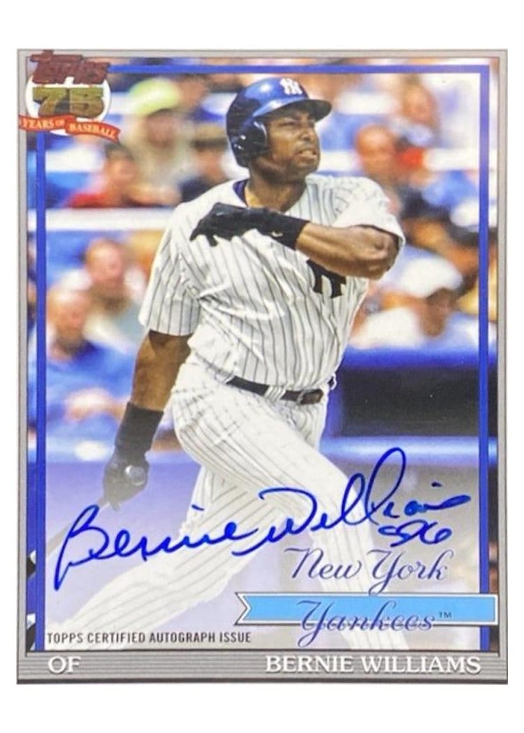 2026 Topps 1991 Topps Autographs Bernie Williams #91A-BER card