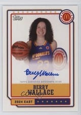 2024 Topps Chrome McDonald's All-American Event Autographs Berry Wallace #EA-BW card