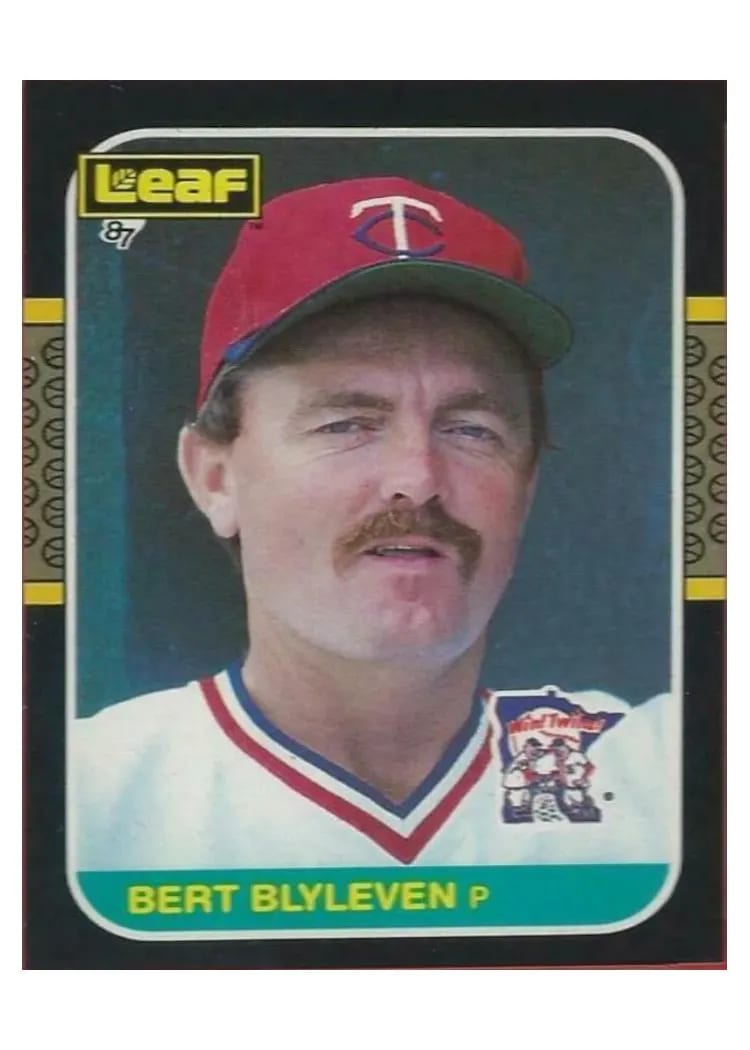 1987 Leaf Bert Blyleven #100 card
