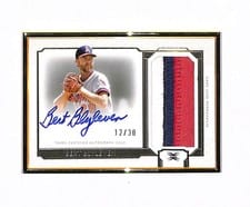2024 Topps Definitive Collection Framed Autograph Patch Bert Blyleven #FAPC-BBL