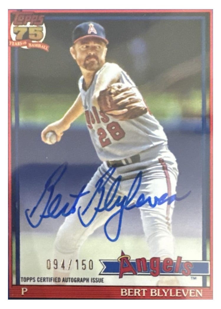 2026 Topps 1991 Topps Autographs Bert Blyleven #91A-BLY card
