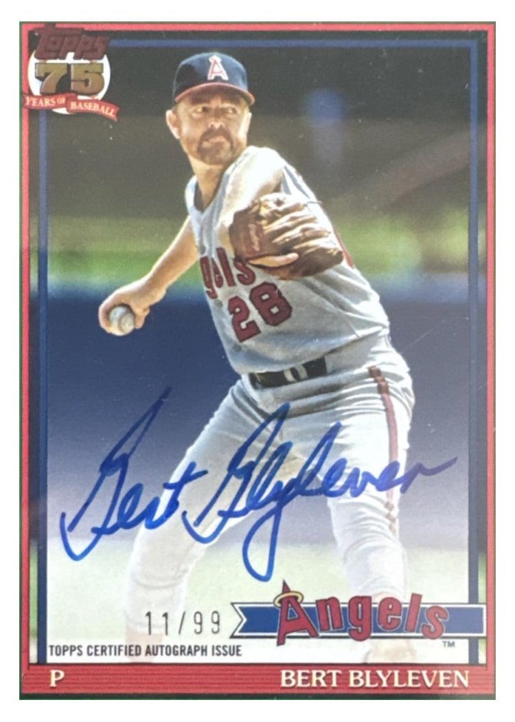 2026 Topps 1991 Topps Autographs Bert Blyleven #91A-BLY card