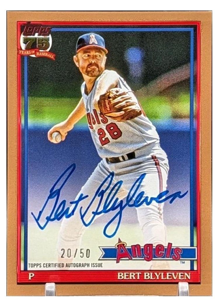 2026 Topps 1991 Topps Autographs Bert Blyleven #91A-BLY card
