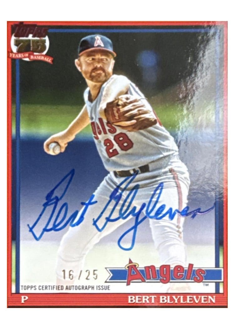 2026 Topps 1991 Topps Autographs Bert Blyleven #91A-BLY card