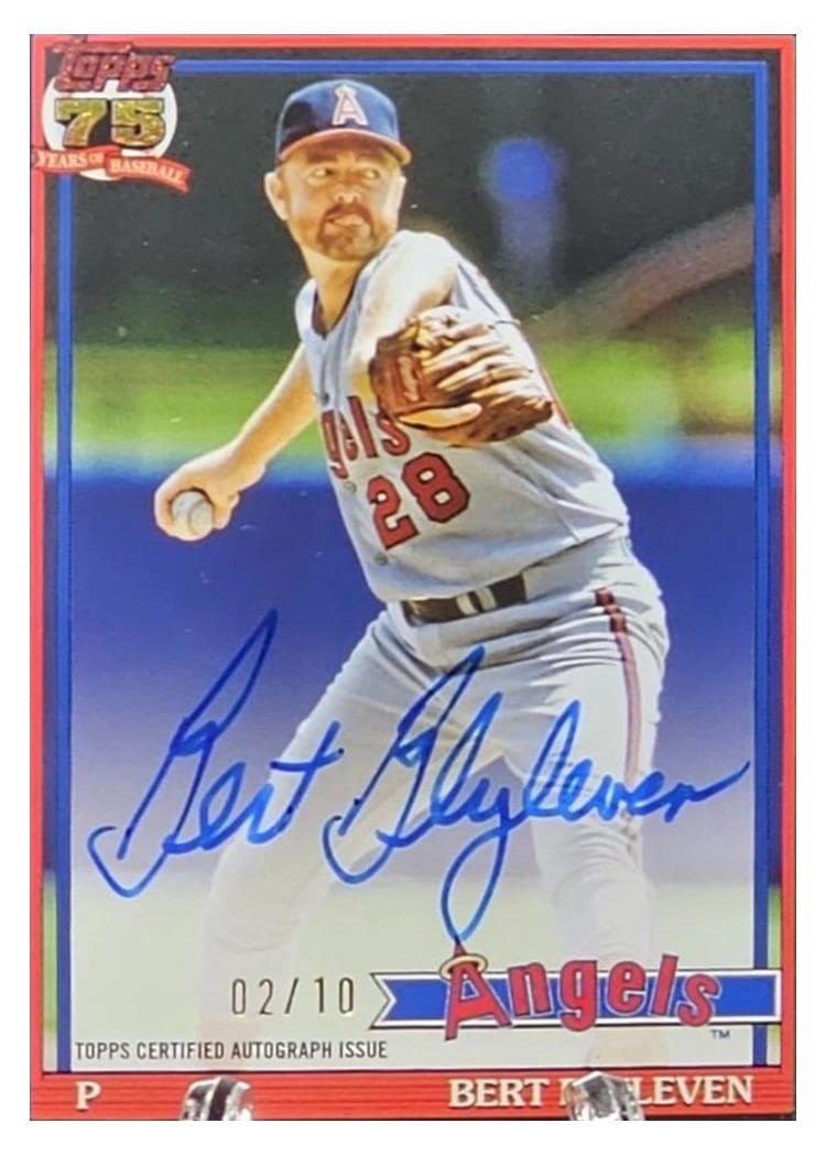 2026 Topps 1991 Topps Autographs Bert Blyleven #91A-BLY card