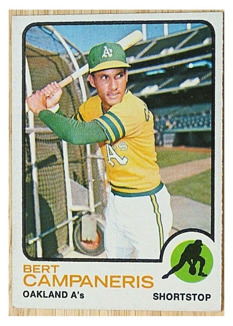 1973 Topps Bert Campaneris #295 card