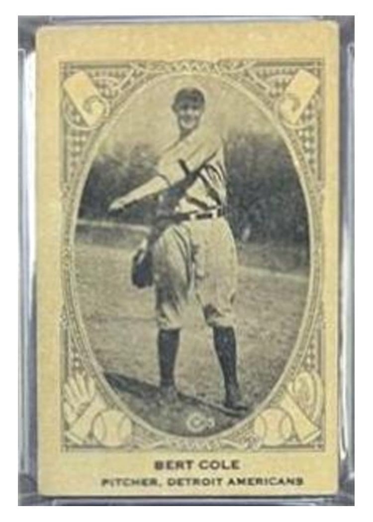 1922 Neilson's Chocolate Type II Bert Cole card