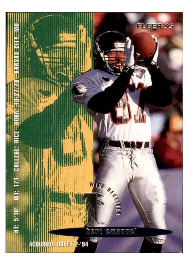 1995 Fleer Bert Emanuel #16 card
