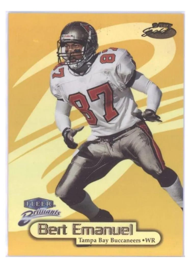 1998 Fleer Brilliants Bert Emanuel #46TG card