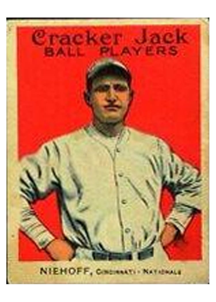 1914 Cracker Jack Bert Niehoff #125 card