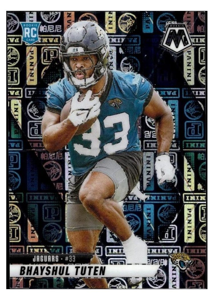 2025 Panini Mosaic Base Set Bhayshul Tuten #385 card
