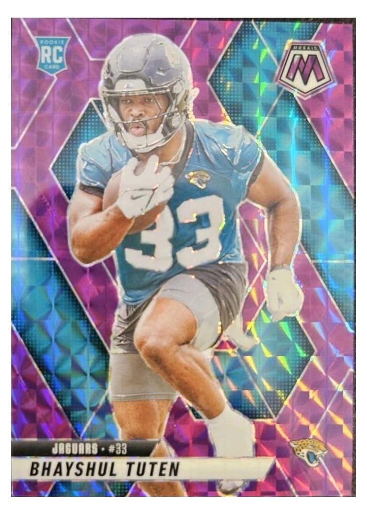 2025 Panini Mosaic Base Set Bhayshul Tuten #385 card