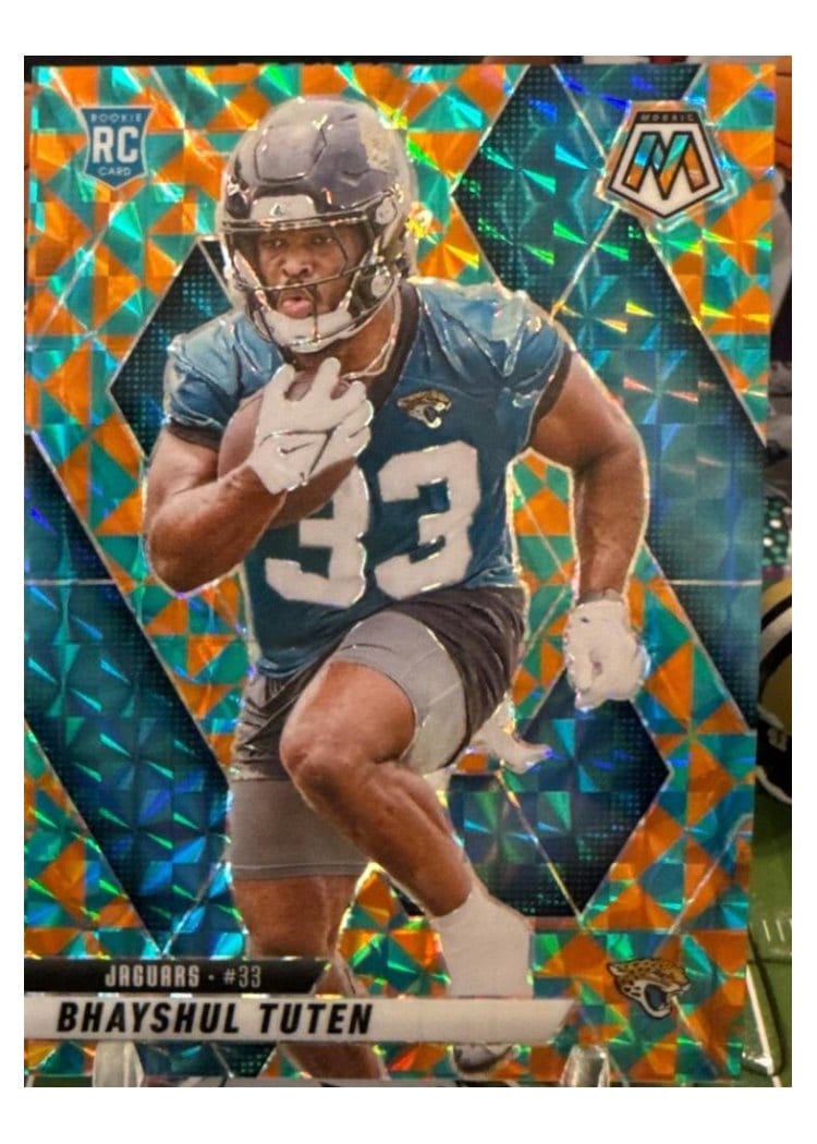 2025 Panini Mosaic Base Set Bhayshul Tuten #385 card