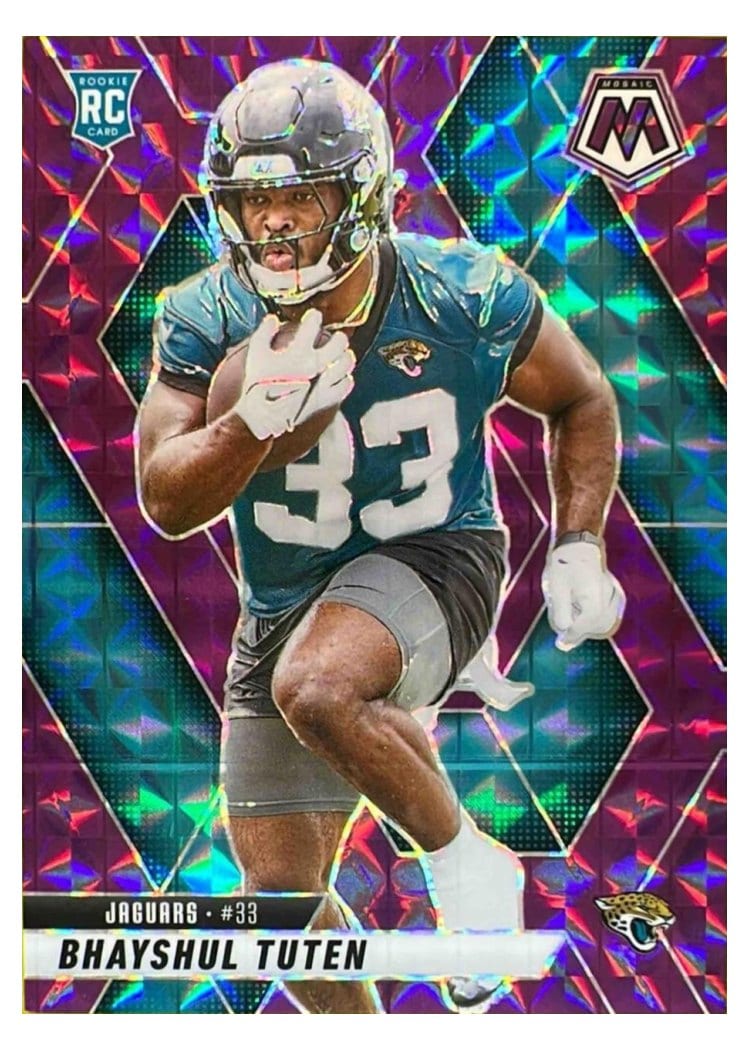 2025 Panini Mosaic Base Set Bhayshul Tuten #385 card