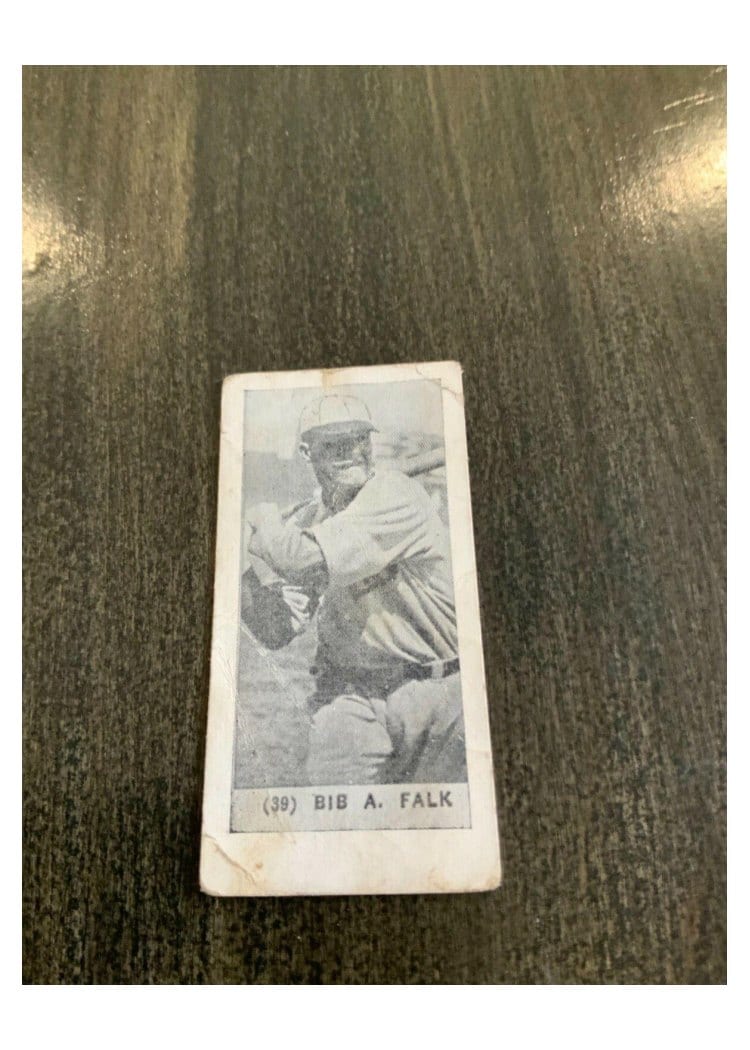 1928 Yuengling's Ice Cream Bib A. Falk #39 card