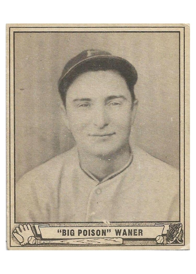 1940 Play Ball Big Poison Waner #104 card