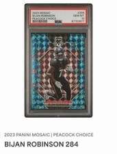 2023 Panini Mosaic Bijan Robinson #284 card