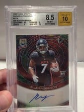2023 Panini Spectra Rookie Autographs Bijan Robinson #39 card