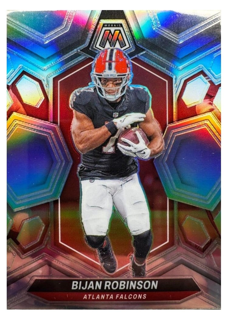 2024 Panini Mosaic Base Set Bijan Robinson Silver #9 card