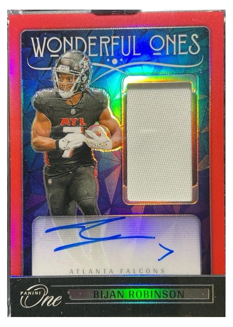 2024 Panini One Wonderful Ones Autographs Bijan Robinson #365 card