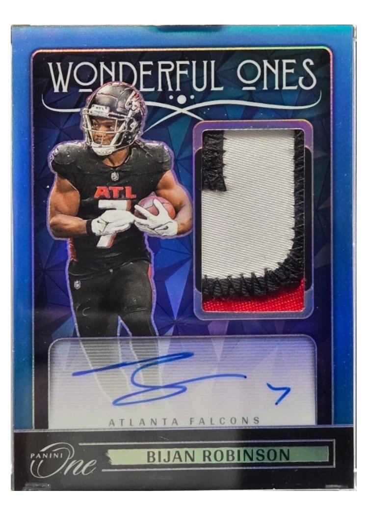 2024 Panini One Wonderful Ones Autographs Bijan Robinson #365 card