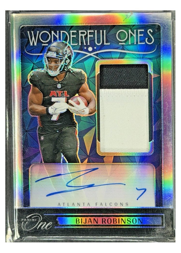 2024 Panini One Wonderful Ones Autographs Bijan Robinson #365 card