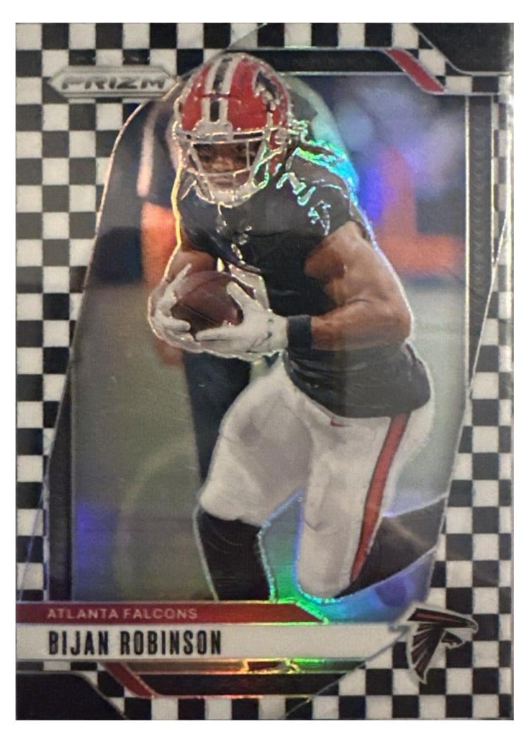 2024 Panini Prizm Base Set Bijan Robinson Black White Checker #11 card