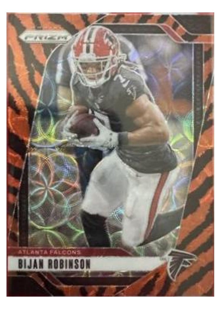 2024 Panini Prizm Base Set Bijan Robinson Choice Tiger Stripe #11 card