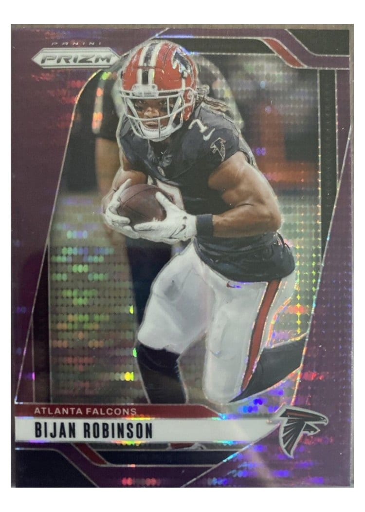 2024 Panini Prizm Base Set Bijan Robinson Purple Pulsar #11 card