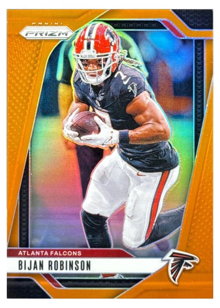 2024 Panini Prizm Base Set Bijan Robinson Orange #11 card