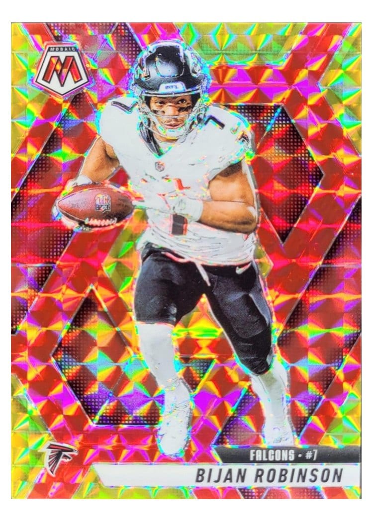 2025 Panini Mosaic Bijan Robinson #166 card