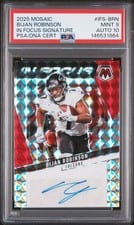2025 Panini Mosaic In Focus Signatures Bijan Robinson #IFS-BRN