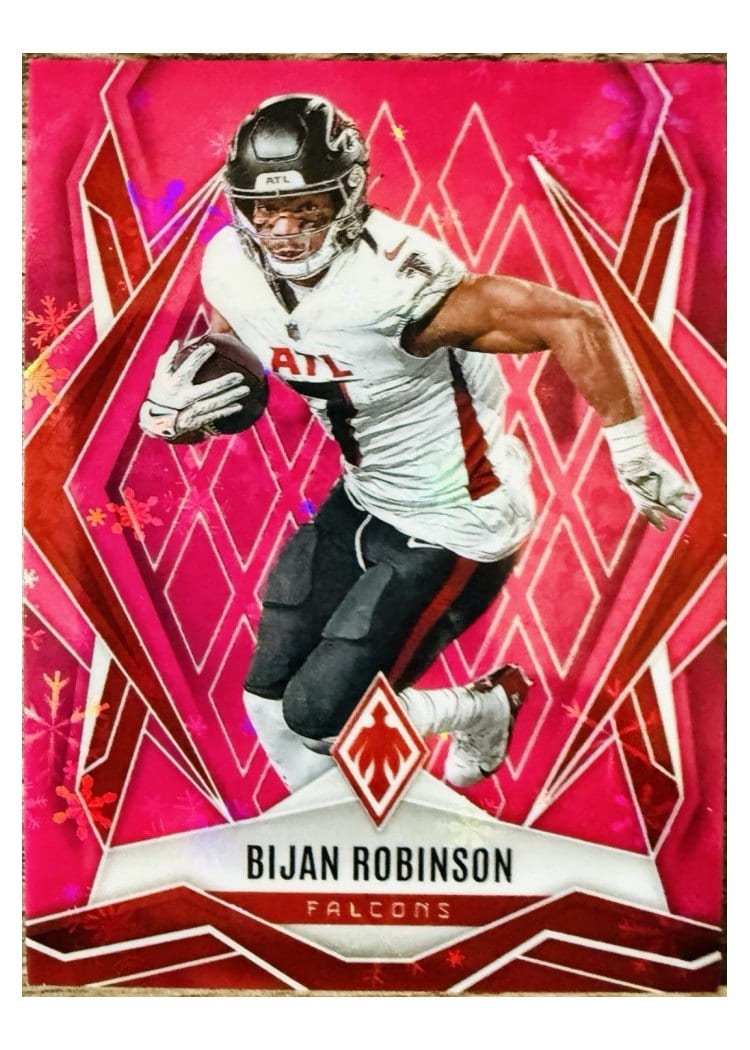 2025 Panini Phoenix Base Set Bijan Robinson Pink Winter #112 card