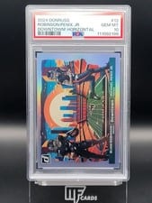 2024 Donruss Horizontal Downtown! Bijan Robinson / Michael Penix Jr. #12 card