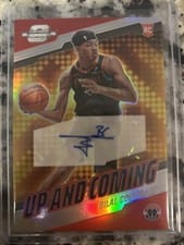 2023-24 Panini Contenders Optic Up and Coming Autographs Bilal Coulibaly #UC-BCW card