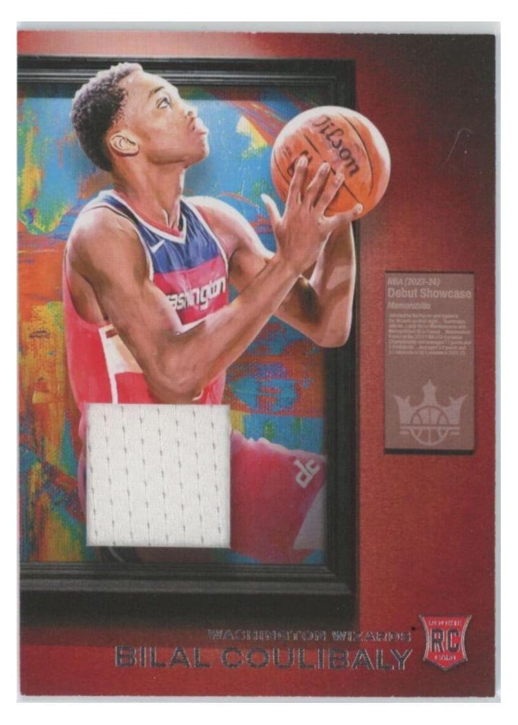 2023-24 Panini Court Kings Debut Showcase Memorabilia Bilal Coulibaly #DSM-BIL card
