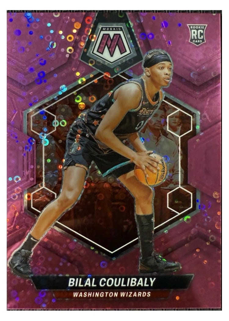 2023-24 Panini Mosaic Base Set Bilal Coulibaly Pink Fast Break #235 card