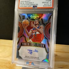 2023-24 Panini Select Youth Explosion Signatures Bilal Coulibaly #YE-BIL card