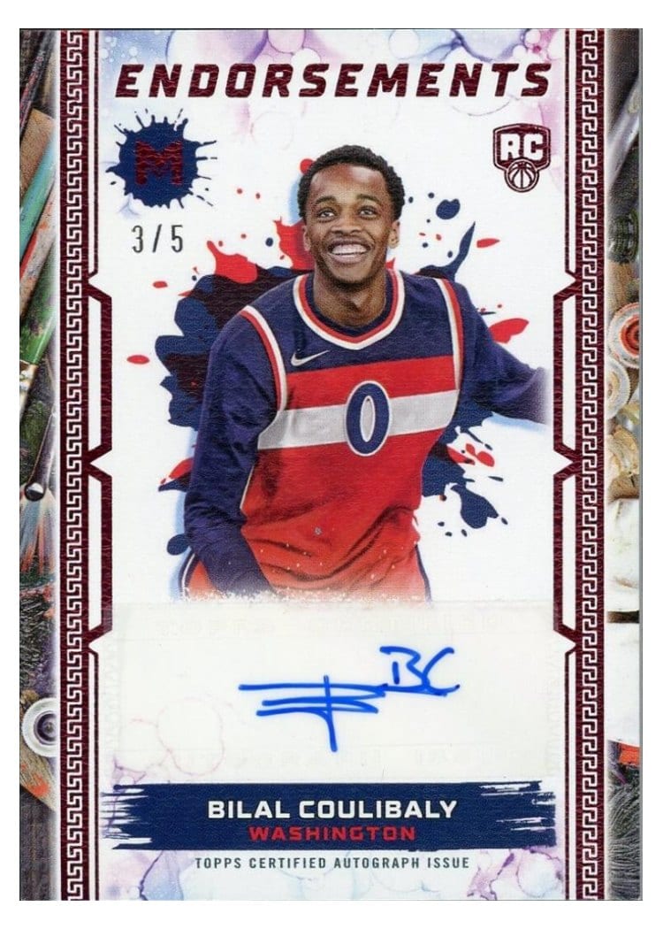 2023-24 Topps Motif Motif Endorsements Bilal Coulibaly #ME-BCO card