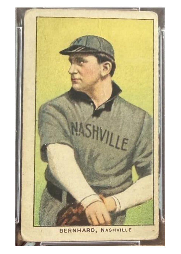 1909 T206 Piedmont 350 Bill Bernhard card