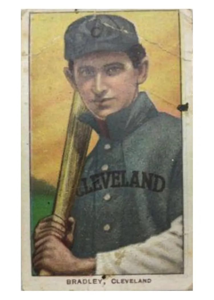 1909 T206 Polar Bear Bill Bradley card