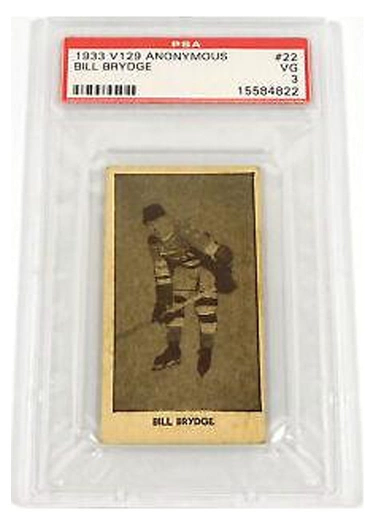 1933 V129 Anonymous Bill Brydge #22 card