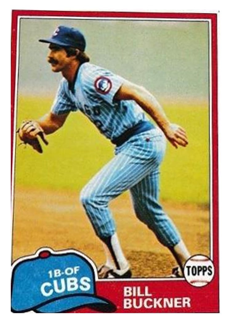 1981 Topps Bill Buckner #625 card