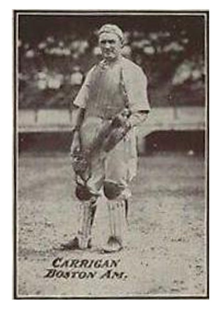 1913 Tom Barker Game Bill Carrigan card
