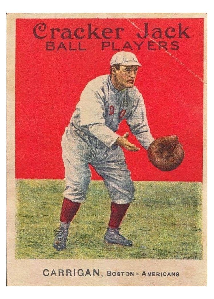 1914 Cracker Jack Bill Carrigan #27 card