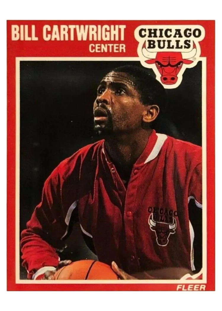 1989 Fleer Bill Cartwright #19 card