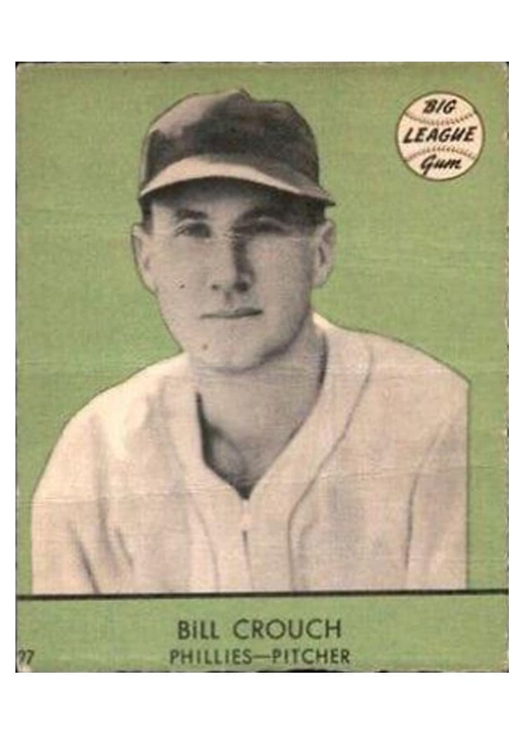 1941 Goudey Bill Crouch Green Background #27 card