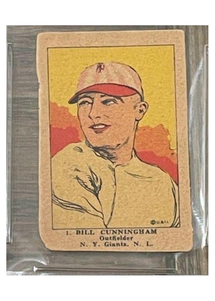 1923 W515 1 Bill Cunningham Hand Cut #1 card