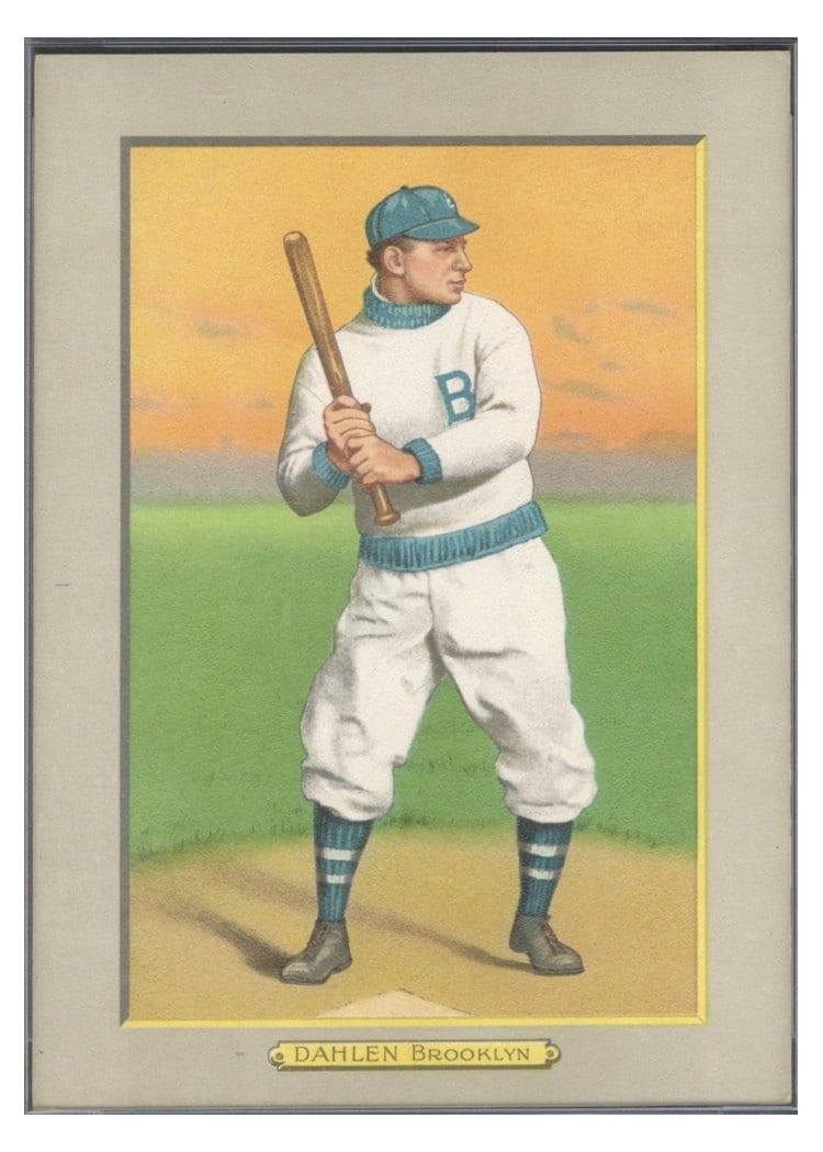 1911 Turkey Red Cabinets T3 & T9 Bill Dahlen Checklist Back #11 card