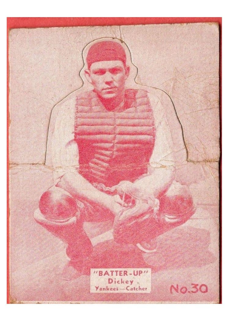 1934 Batter Up Bill Dickey #30 card